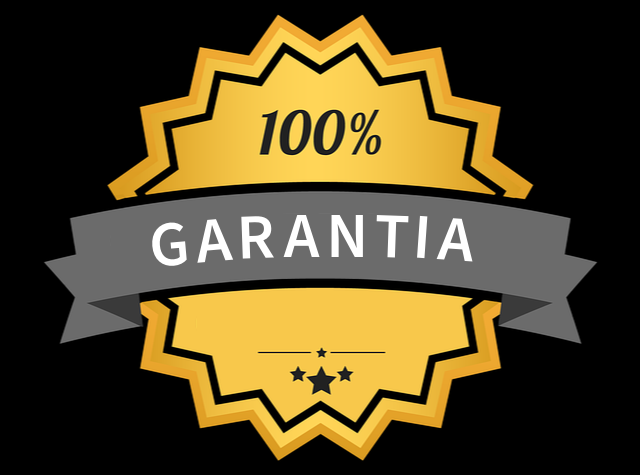 Logo com a escrita de garantia
